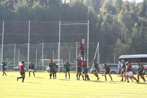 Entrainement de l'équipe de rugby du Portugal